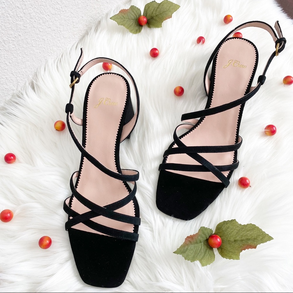 J.Crew Odette Strappy Sandals - Black